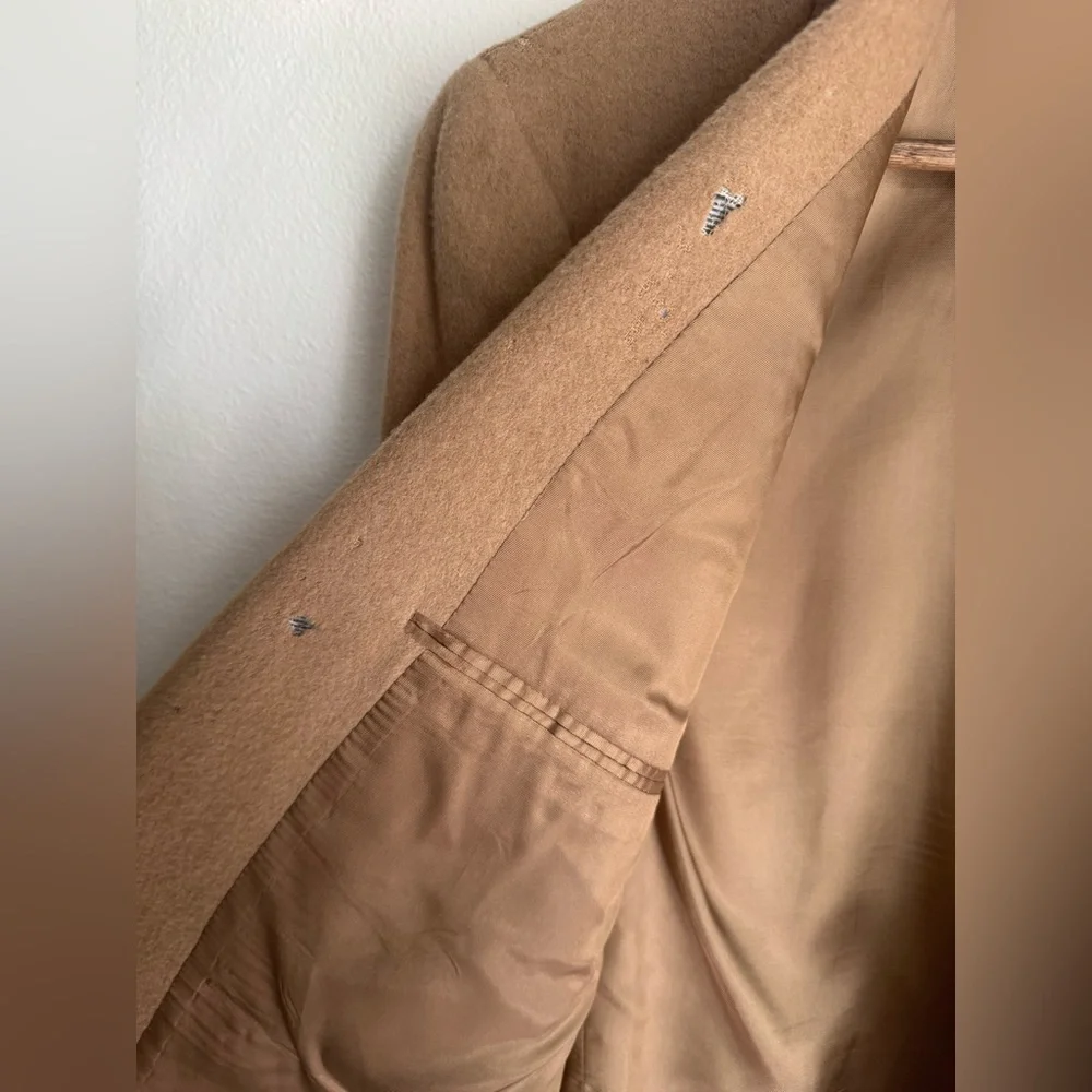 Brooks Brothers Camel Hair Blazer 41L Vintage Tan Sport Coat Mens Wool Jacket